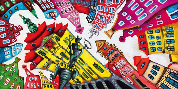 (AI-100) marktbild tasse-lueneburg-swantje crone-2011-acryl-70x35